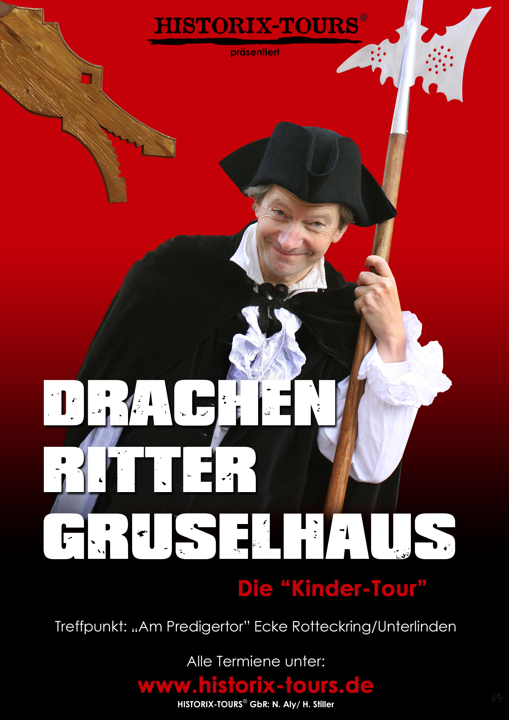KINDER-TOUR: "Drachen, Ritter, Gruselhaus" - Unsere Tour speziell für Menschen bis 12 Jahren   (ohne Anmeldung)
