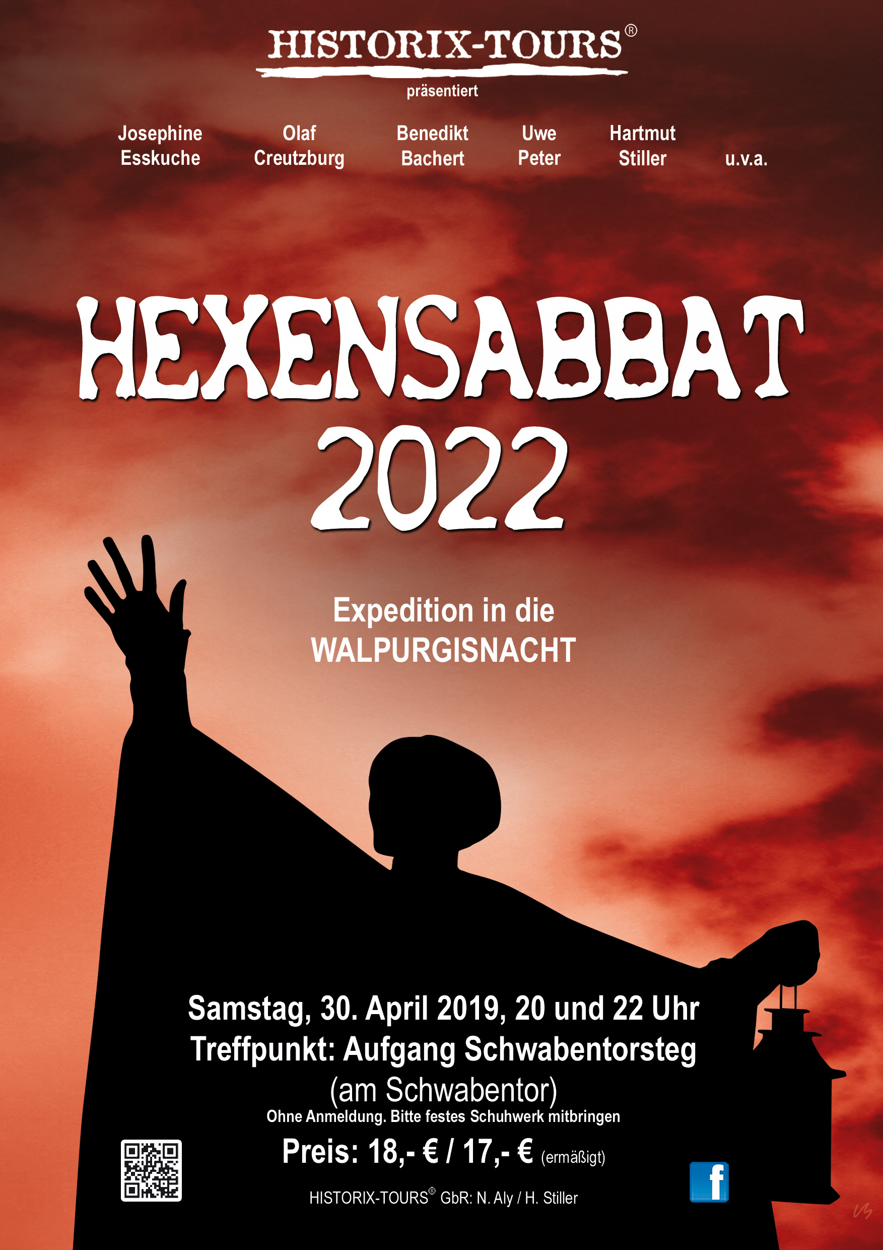 "Hexensabbat 2022 - Eine Reise in die Walpurgisnacht" - Theater-Event mit vielen Schauspieler/innen und Musik           (ohne Anmeldung)