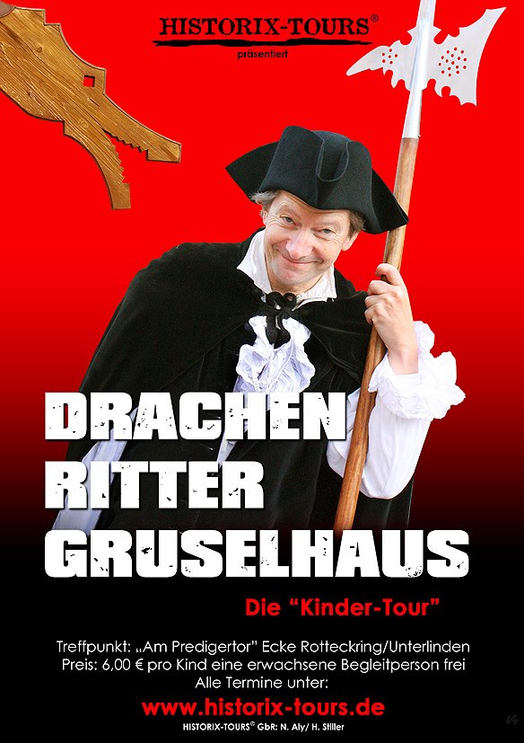 You are currently viewing Kinder-Tour: „Drachen, Ritter, Gruselhaus“ – eine abenteuerliche Stadttour für Schulkinder bis 12 Jahre (ohne Anmeldung)