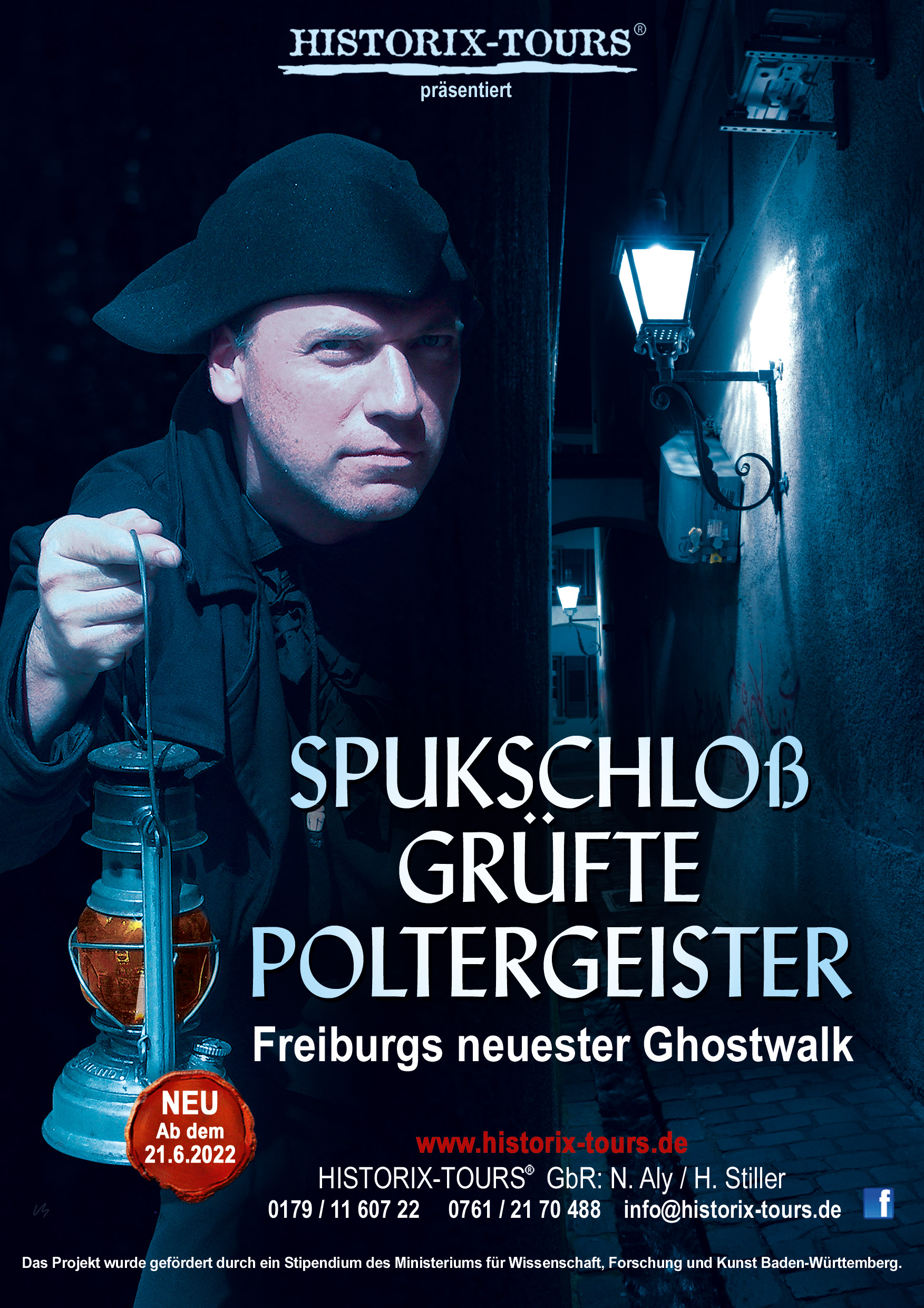 "Spukschloß, Grüfte, Poltergeister" - Ghostwalk über das paranormaler Freiburg (ohne Anmeldung)