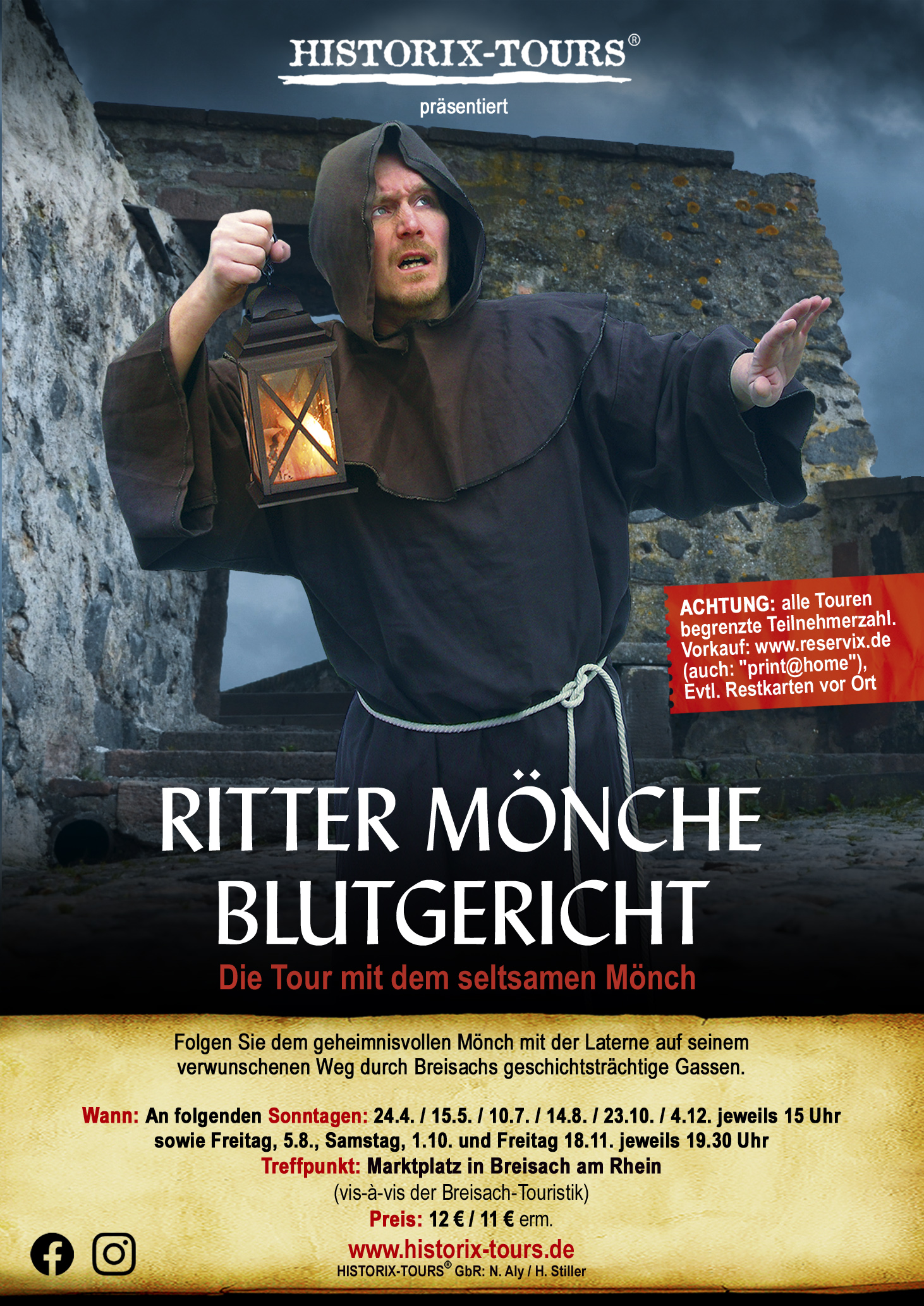 BREISACH: "Ritter, Mönche, Blutgericht" mit dem "Seltsamen Mönch"