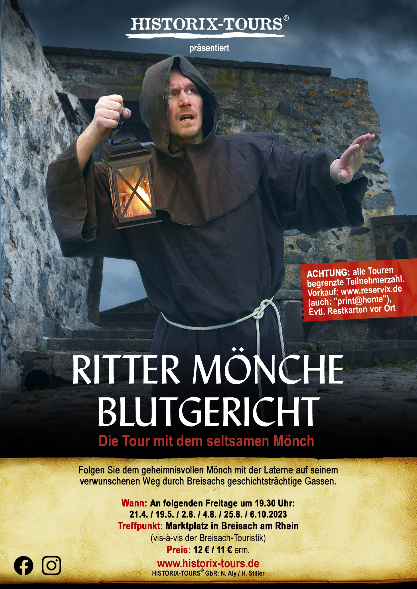 BREISACH: "Ritter, Mönche, Blutgericht" mit dem Seltsamen Mönch (ohne Anmeldung)