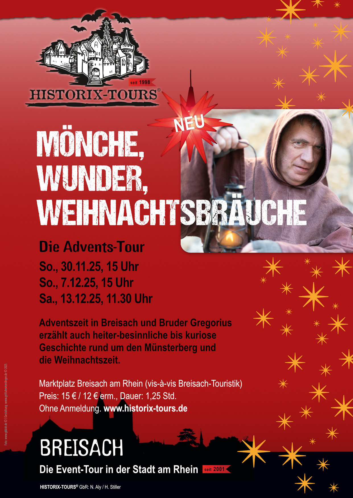 NEU! ADVENTS-TOUR in BREISACH: "Mönche, Wunder, Weihnachtsbräuche" (ohne Anmeldung)